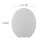 Assento Sanitário Oval Almofadado Com Tampo Fosco Astra Branc