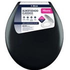 Assento Sanitario Oval Almofadado Preto Primafer