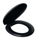 Assento Sanitario Oval Almofadado Preto Primafer