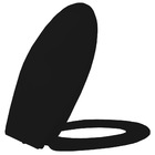 Assento Sanitário Oval Em Polipropileno Premium Preto