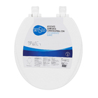 Assento Sanitário Oval Plástico Branco Fechamento Suave Sensea
