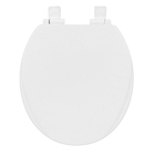 Assento Sanitário Oval Plástico Branco Fechamento Suave Sensea