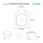 Assento Sanitário Oval Verde Água Para Louça Incepa