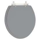 Assento Sanitário Parati Cinza Cromo Para Vaso Logasa