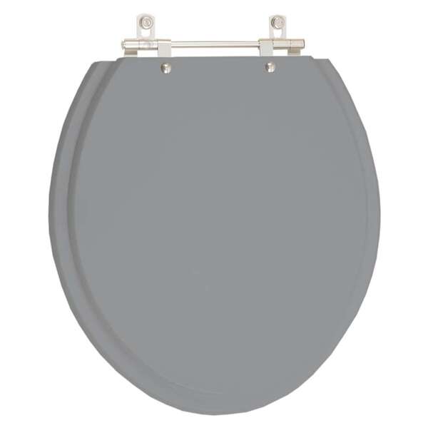 Assento Sanitário Parati Cinza Cromo Para Vaso Logasa