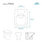 Assento Sanitário Paris Branco Para Vaso Ideal Standard Com F