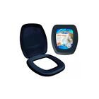 Assento Sanitário Plástico Almofadado Perfecto Thema Preto -