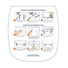 Assento Sanitário Plástico Almofadado Perfecto Thema Preto -