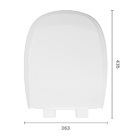 Assento Sanitário Plástico Astra Tsb2/sc Soft Close Branco