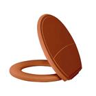 Assento Sanitário Plástico Plus Slim Almofadado Caramelo, Opç