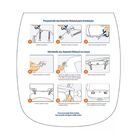 Assento Sanitário Plástico Plus Slim Almofadado Cinza, Opção: