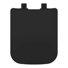 Assento Sanitário Plástico Preto Fosco Fechamento Suave Tupan