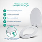 Assento Sanitário Poliester Absolute Branco Para Vaso America
