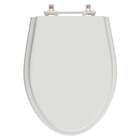 Assento Sanitario Poliester Absolute Silver (cinza Claro) Par