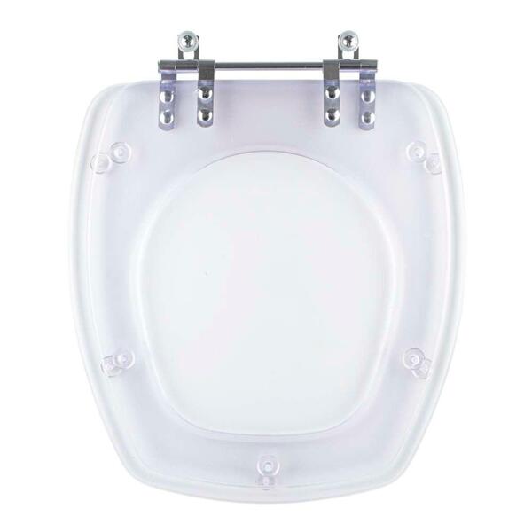 Assento Sanitario Poliester Acrilico Transparente Thema Para