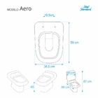 Assento Sanitario Poliester Aero Cinza Claro Ideal Standard