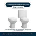 Assento Sanitario Poliester Angra Branco Para Vaso Logasa