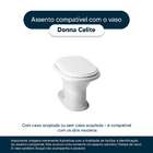 Assento Sanitário Poliester Antibacteriano Donna Branco