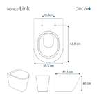 Assento Sanitário Poliéster Antibacteriano Link Lk Branco Par