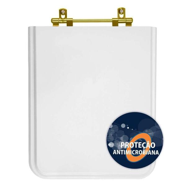 Assento Sanitario Poliester Antibacteriano Square Branco Para