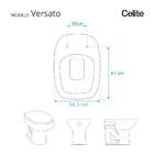 Assento Sanitario Poliester Antibacteriano Versato Branco Par