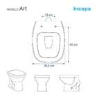 Assento Sanitário Poliester Art Biscuit Para Vaso Incepa 6lpf