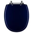 Assento Sanitário Poliester Ascot Azul Cobalto Para Vaso Idea