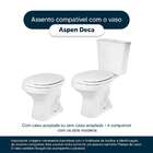 Assento Sanitario Poliester Aspen Branco Para Vaso Deca