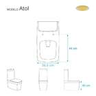 Assento Sanitario Poliester Atol Branco Para Vaso Jacuzzi