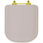 Assento Sanitário Poliéster Axis Barbante Para Vaso Deca Com