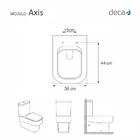 Assento Sanitário Poliester Axis Branco Para Louça Deca