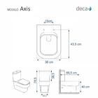 Assento Sanitário Poliester Axis Branco Para Louça Deca