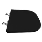 Assento Sanitário Poliéster Axis Deca Super Luxo Cromado Ébano