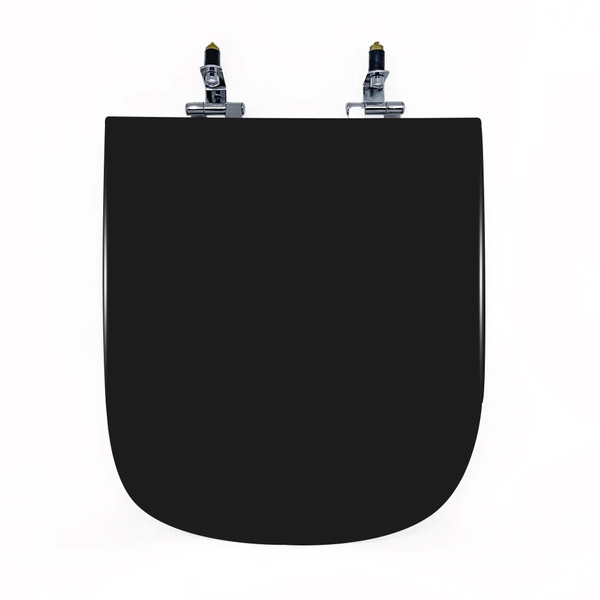 Assento Sanitário Poliéster Axis Deca Super Luxo Cromado Ébano