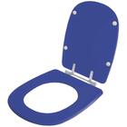 Assento Sanitário Poliester Azul Dona Beja Para Vaso Santa Cl