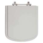 Assento Sanitario Poliester Bali Cinza Platina Para Vaso Ince