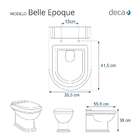 Assento Sanitário Poliéster Belle Epoque Creme Para Vaso Deca