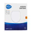 Assento Sanitário Poliéster Branco com Fechamento Suave Sensea