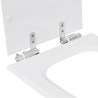 Assento Sanitário Poliéster Branco com Fechamento Suave Sensea