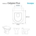 Assento Sanitário Poliéster Calypso Plus Branco Para Vaso Inc