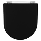 Assento Sanitario Poliester Calypso Preto Para Vaso Incepa