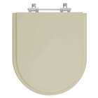 Assento Sanitario Poliester Castanha Smart Bege Fosco Para Va