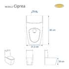 Assento Sanitario Poliester Ciprea Branco Para Vaso Jacuzzi