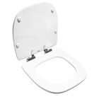 Assento Sanitário Poliéster City Celite Slow Close Cromado Br