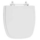 Assento Sanitario Poliester City Cinza Prata Para Vaso Celite