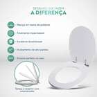 Assento Sanitário Poliéster Com Amortecedor Aspen Branco Para