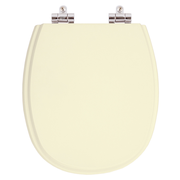 Assento Sanitario Poliester Com Amortecedor Aspen Creme Para Vaso