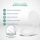 Assento Sanitario Poliester Com Amortecedor Avalon Aquamarine