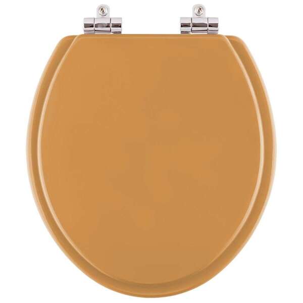 Assento Sanitario Poliester Com Amortecedor Azalea Amarelo Te