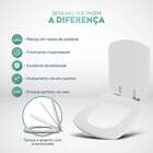 Assento Sanitario Poliester Com Amortecedor Bali Cinza Platin